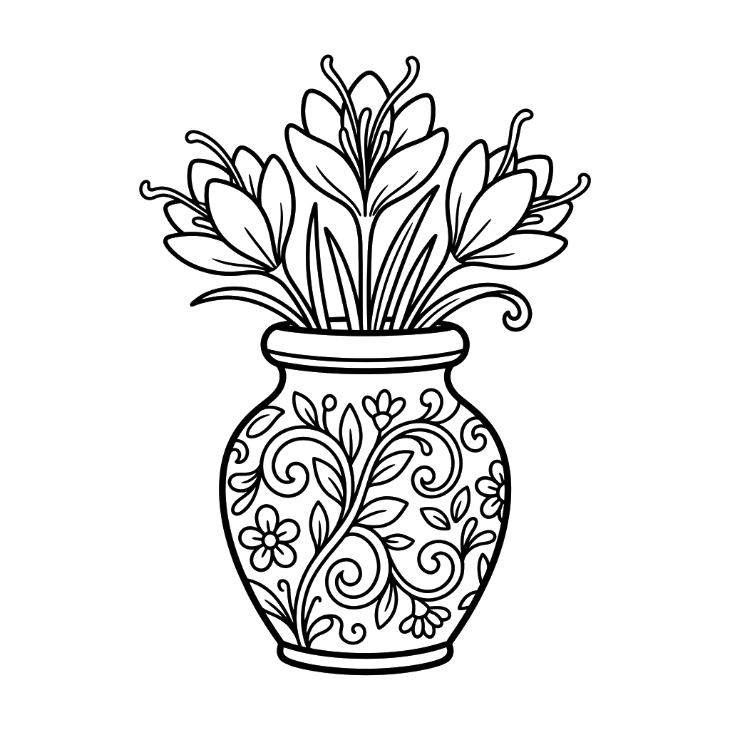 Azafrán Crocus 7 dibujos para colorear grinch Azafrán Crocus
