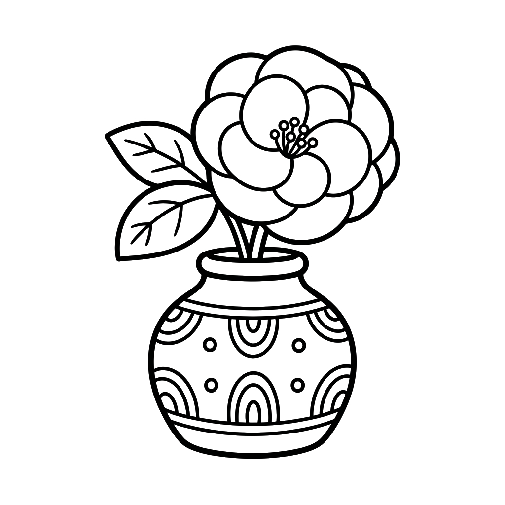 Camelia páginas para colorear para adultos pdf