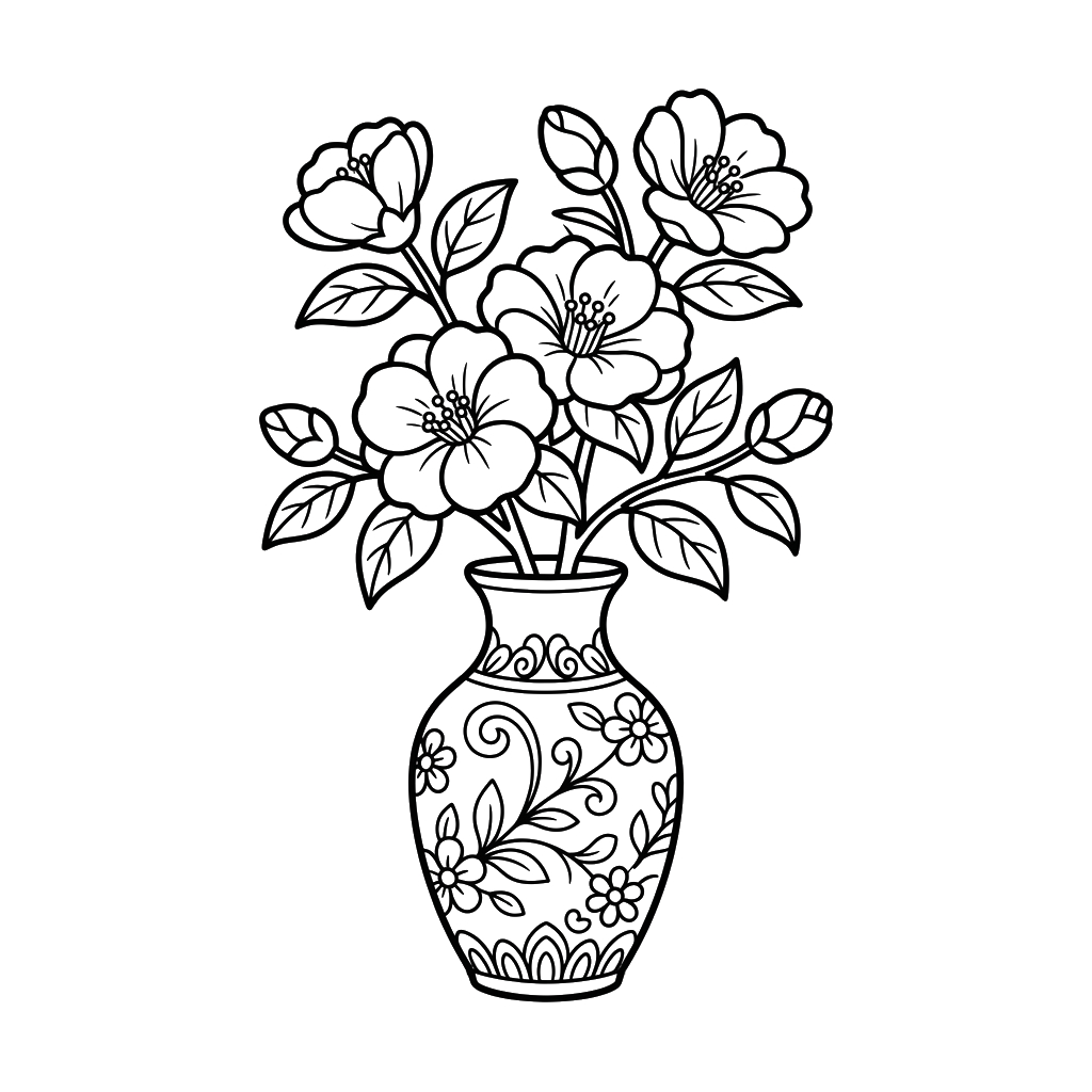Camelia páginas para colorear gratis