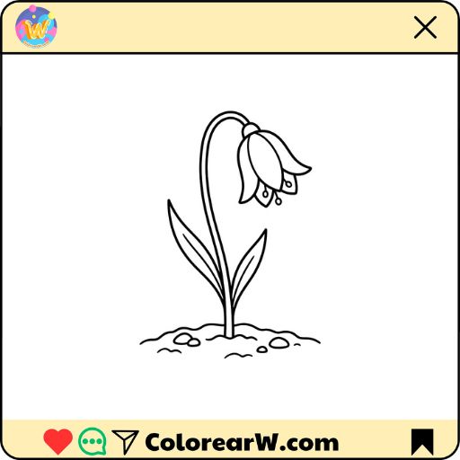 Campanilla Azul para colorear thumbnail