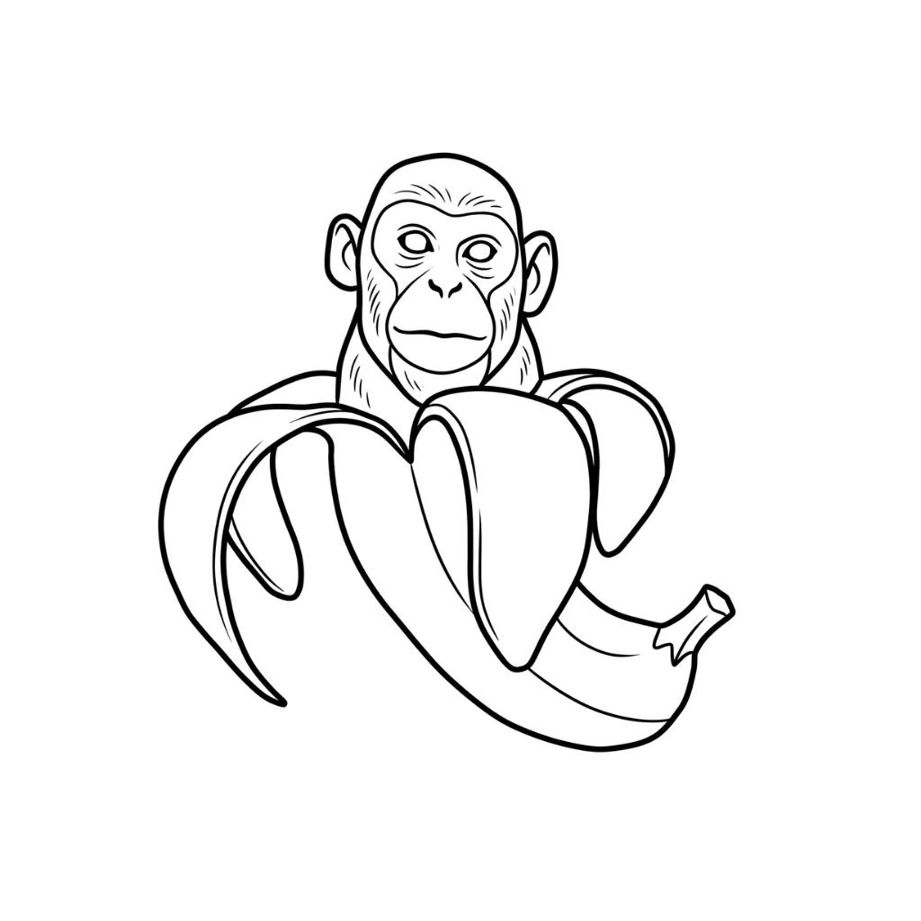 páginas para colorear Chimpanzini Bananini gratis
