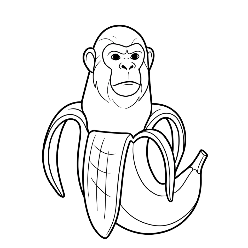 Chimpanzini Bananini páginas para colorear imprimibles