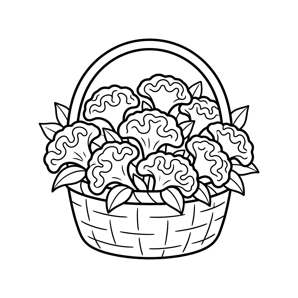 páginas para colorear para imprimir gratis Cresta de Gallo