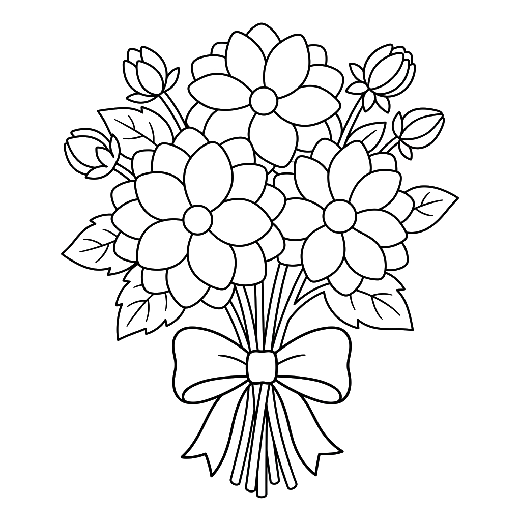 para colorear Dalia