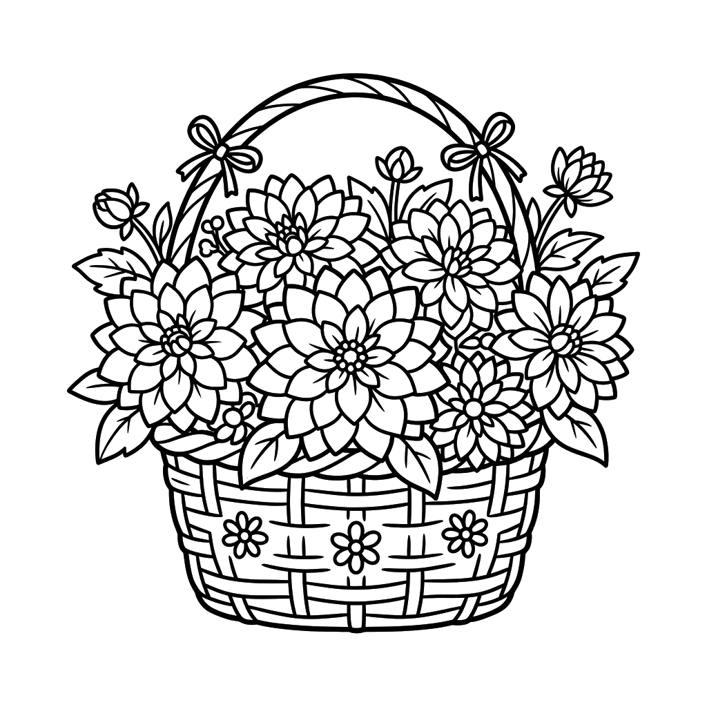 páginas para colorear imprimibles Dalia 1