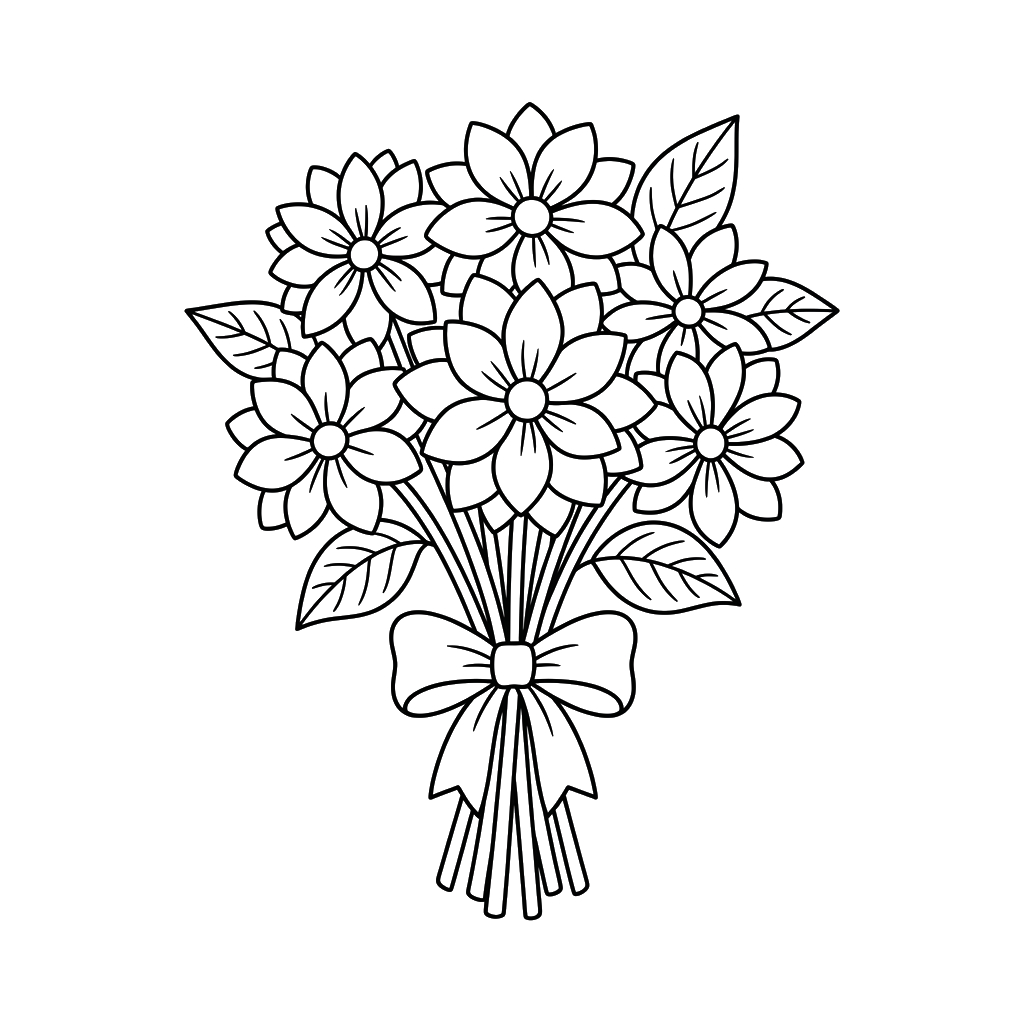 páginas para colorear Dalia gratis