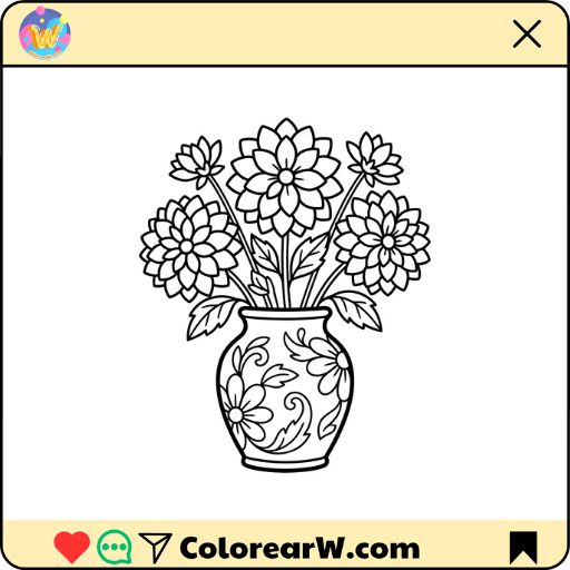 Dalia para colorear thumbnail