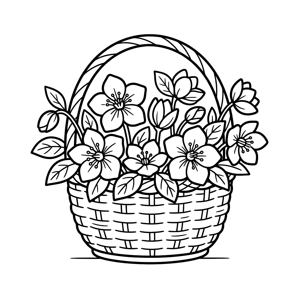 Eléboro dibujos para colorear