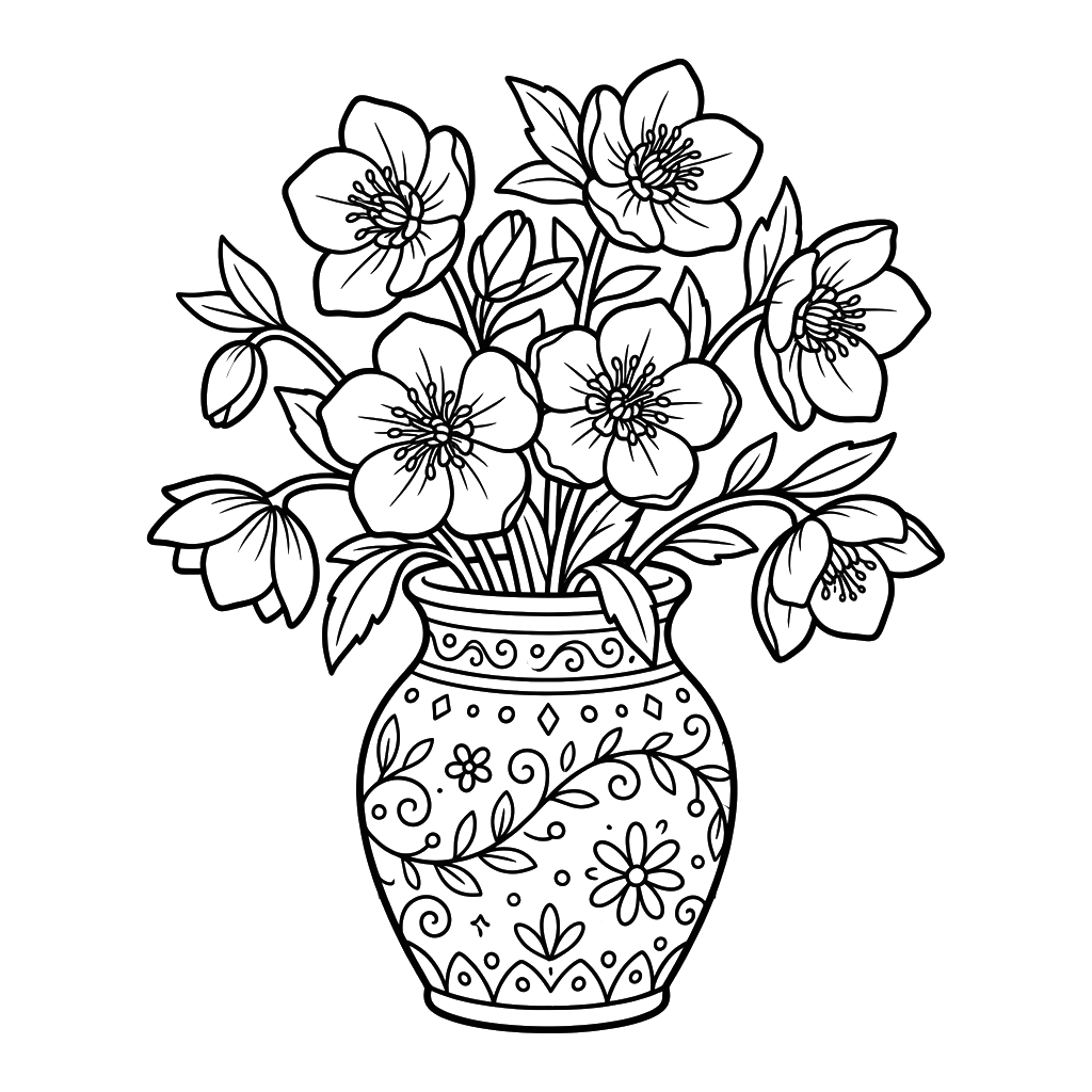 páginas para colorear gratis Eléboro pdf