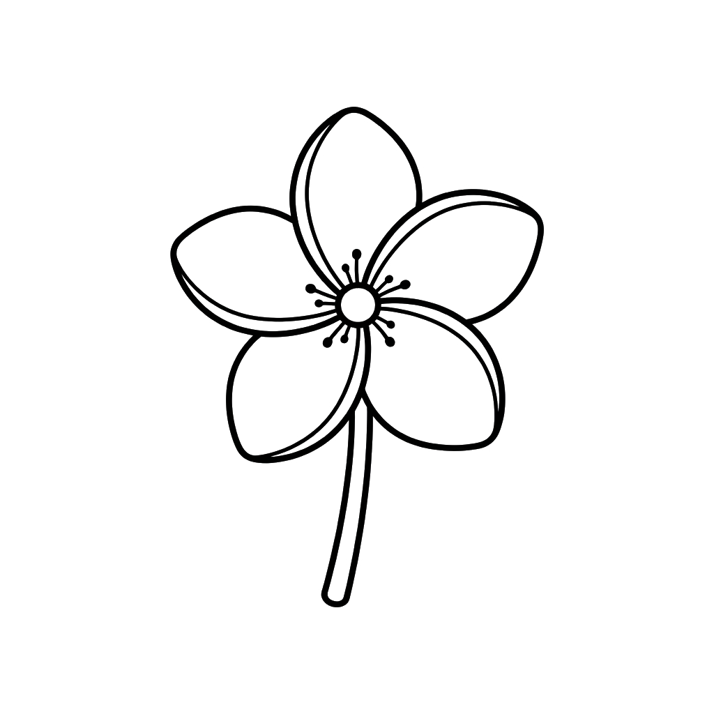 Frangipani páginas para colorear pdf