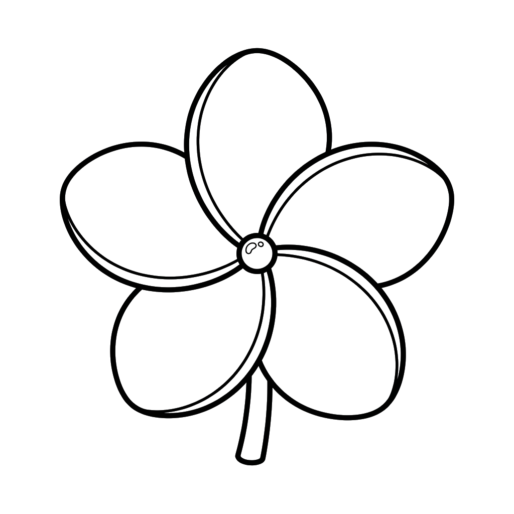páginas para colorear gratis Frangipani
