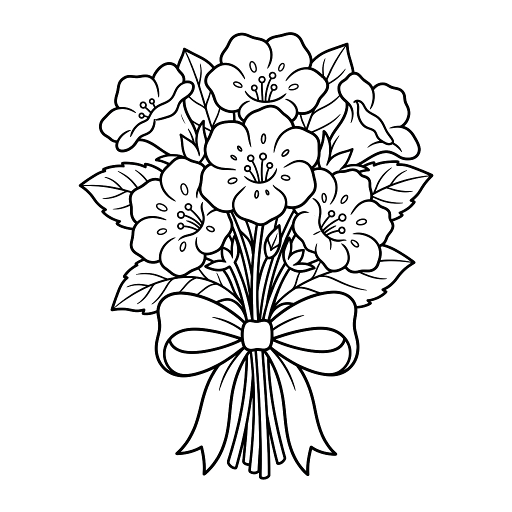 Gloxinia páginas para colorear gratis