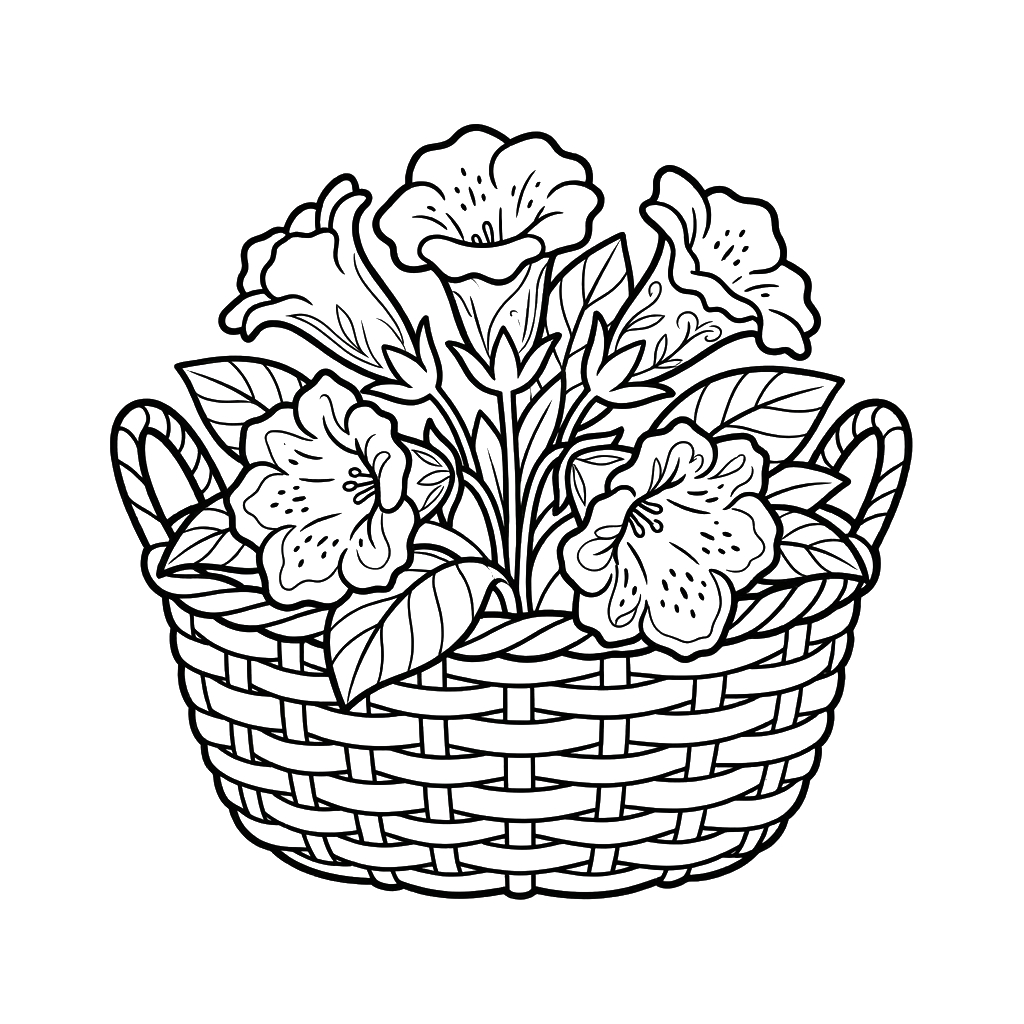 dibujos para colorear Gloxinia