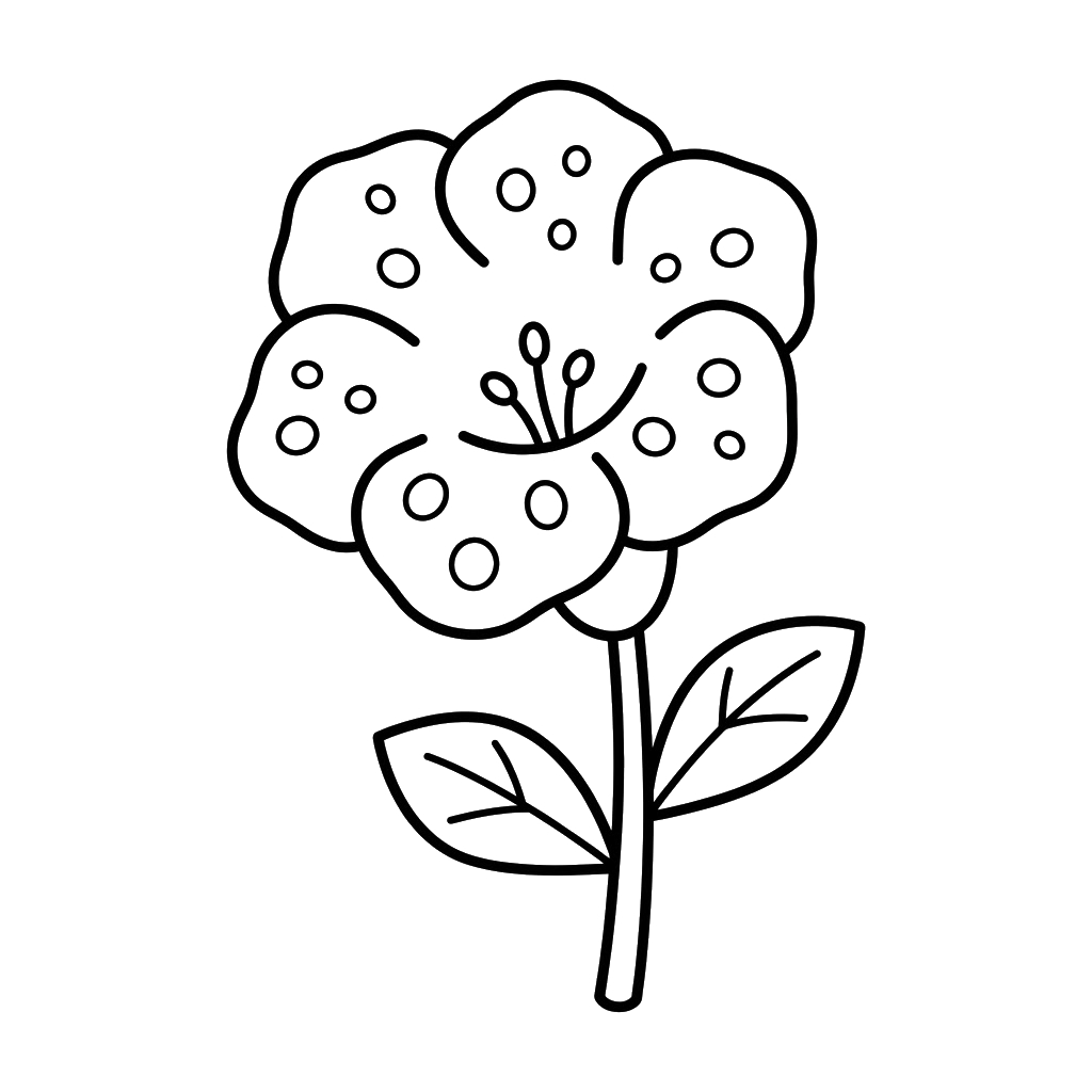 páginas para colorear Gloxinia