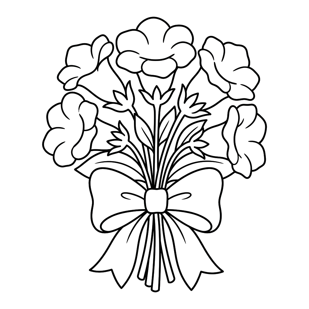 Gloxinia páginas para colorear gratis 1
