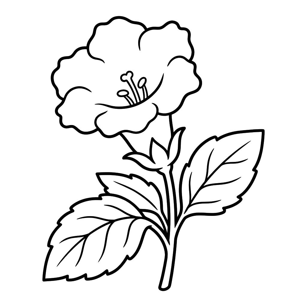Gloxinia adornos para colorear