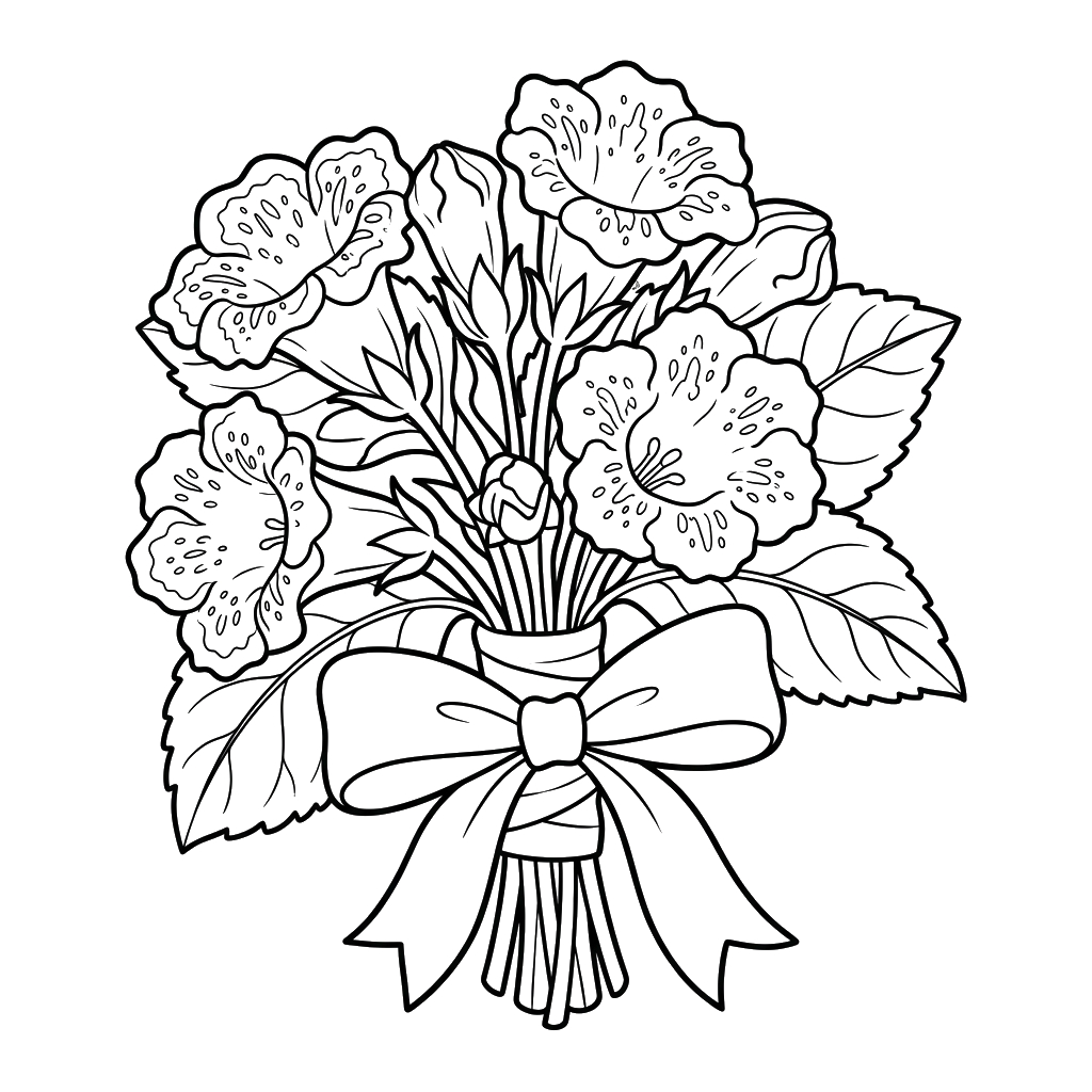 páginas para colorear de árboles Gloxinia gratis