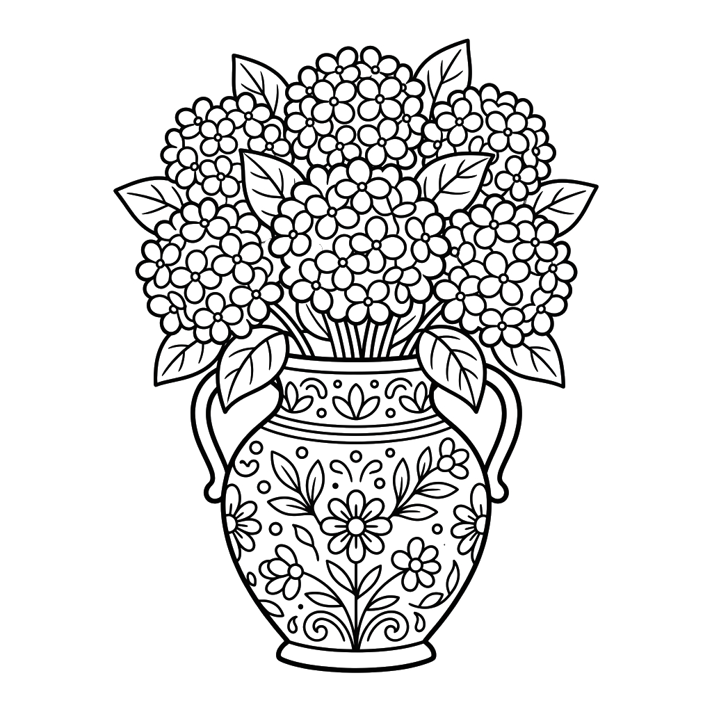 dibujos para colorear grinch Hortensia 1