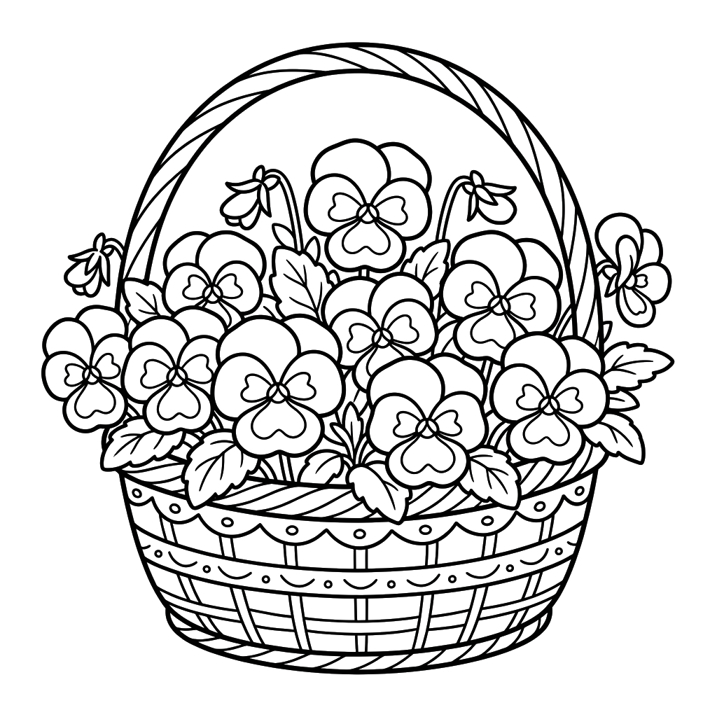 páginas para colorear Pensamiento imprimibles