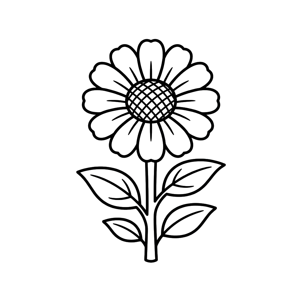 páginas para colorear Zinnia gratis