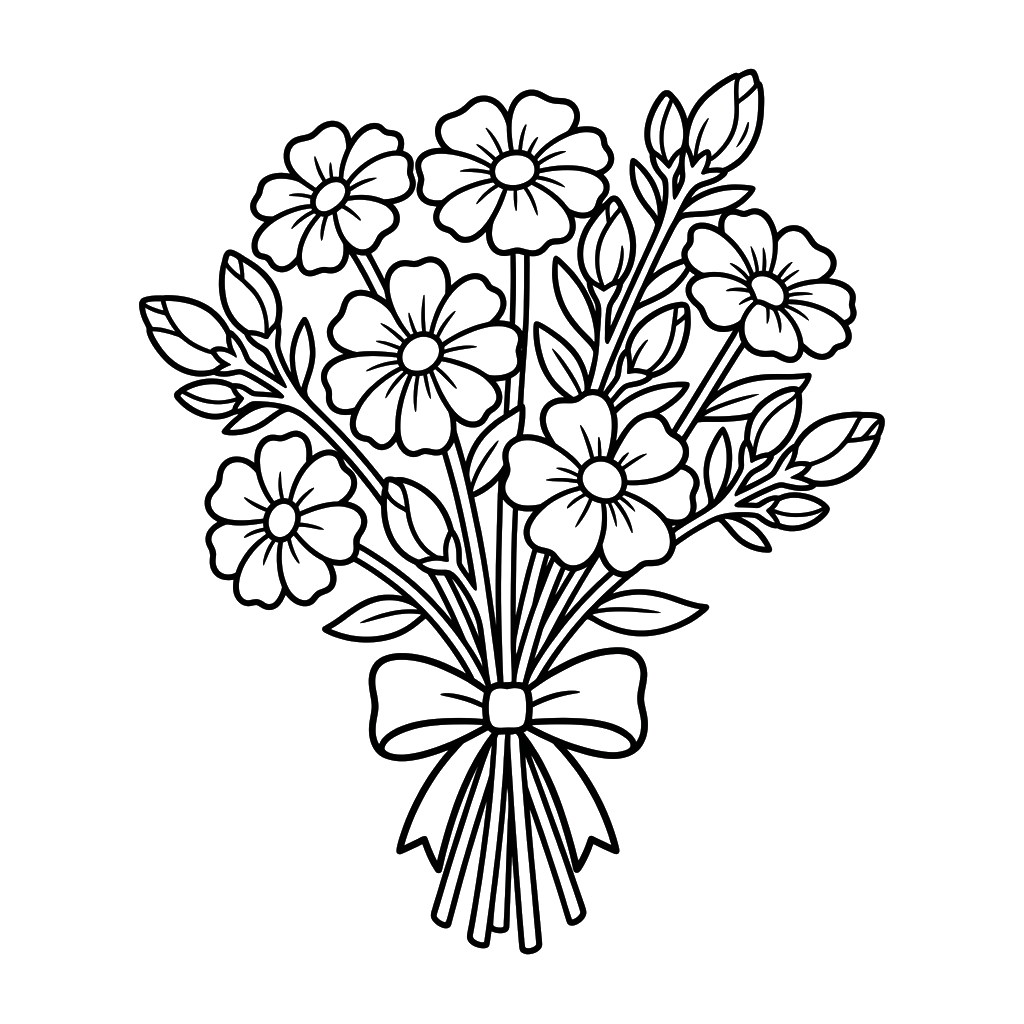 divertidas páginas para colorear Zinnia