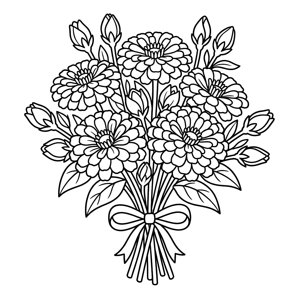 niños Zinnia páginas para colorear