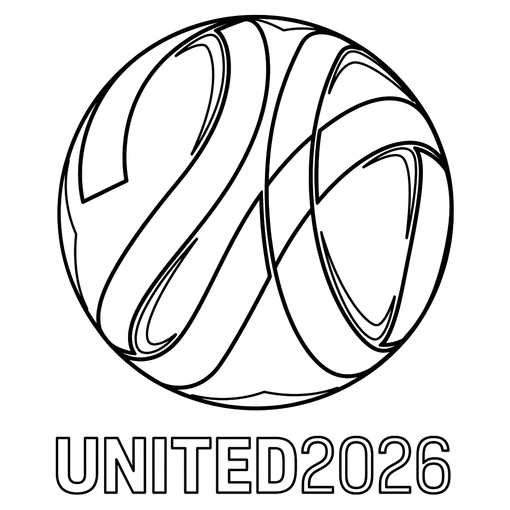 Copa Mundial 2026 páginas para colorear pdf