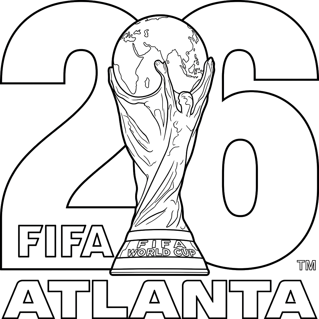 dibujos para colorear Copa Mundial 2026