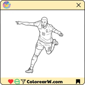 Kylian Mbappé Mundial 2026 para colorear thumbnail