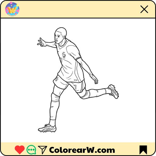 Ousmane Dembélé Mundial 2026 para colorear thumbnail