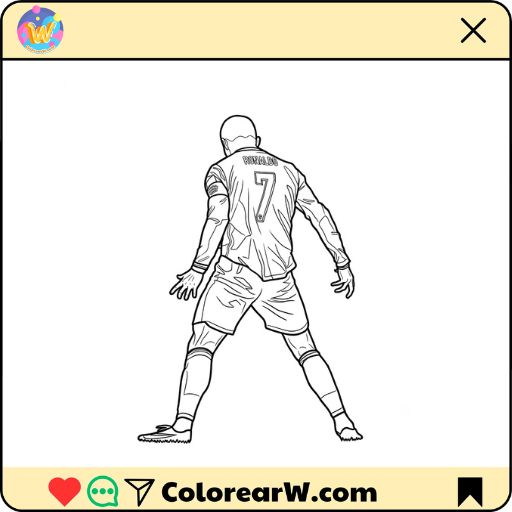 Ronaldo Mundial 2026 para colorear thumbnail