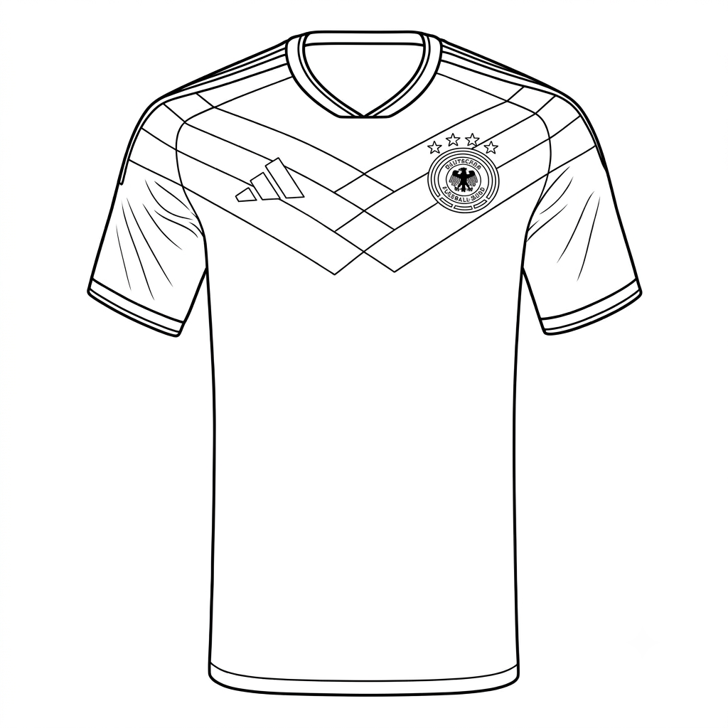 Selección de Alemania Mundial 2026 8 lindas páginas para colorear Selección de Alemania Mundial 2026 1