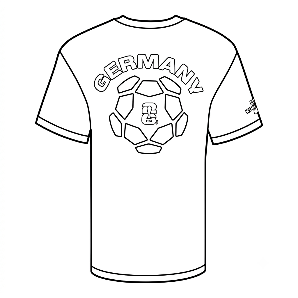Selección de Alemania Mundial 2026 11 Selección de Alemania Mundial 2026 páginas para colorear para adultos
