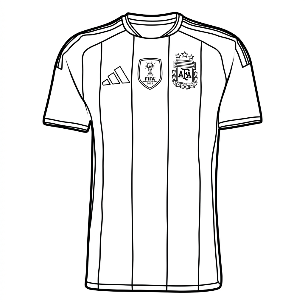 Selección de Argentina Mundial 2026 páginas para colorear para imprimir gratis