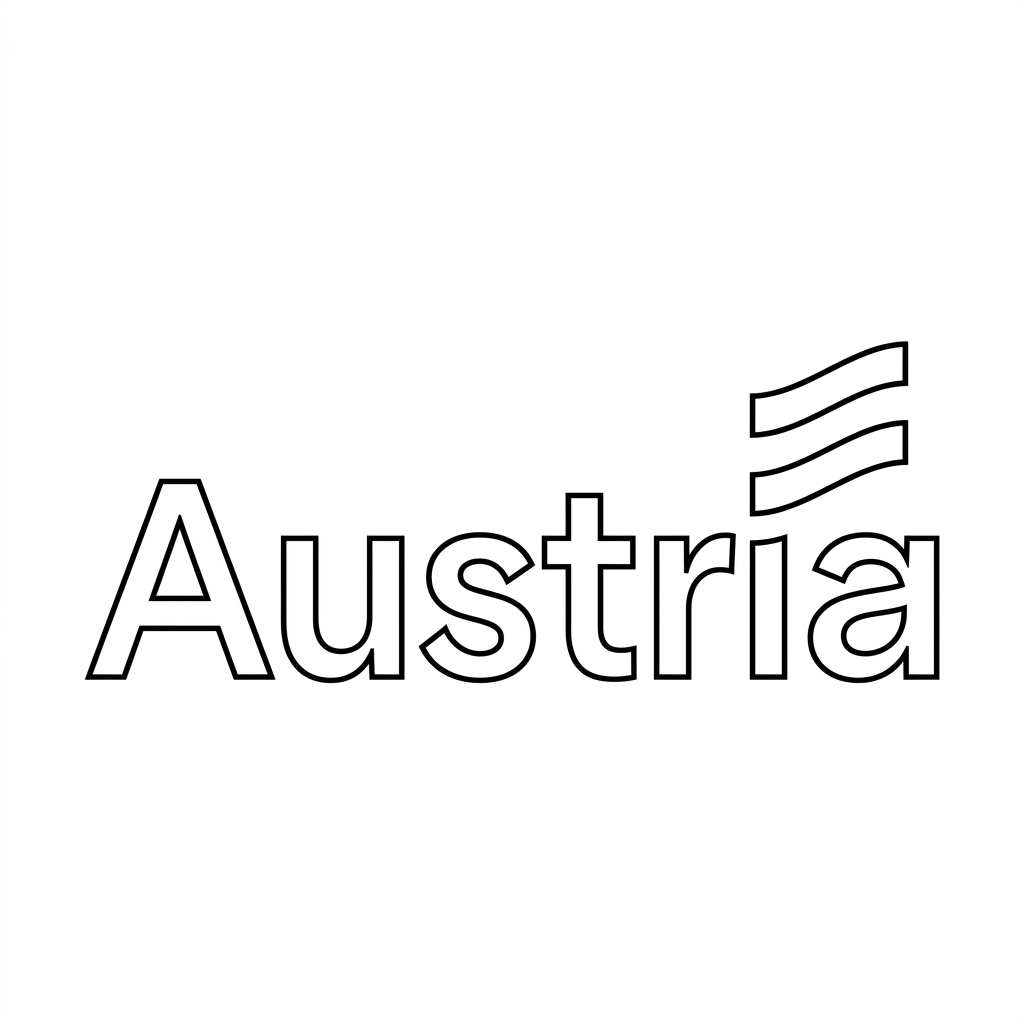 páginas para colorear Selección de Austria Mundial 2026