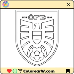 Selección de Austria Mundial 2026 18 Selección de Austria Mundial 2026 para colorear thumbnail