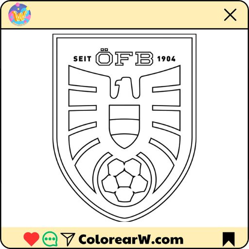 Selección de Austria Mundial 2026 para colorear thumbnail
