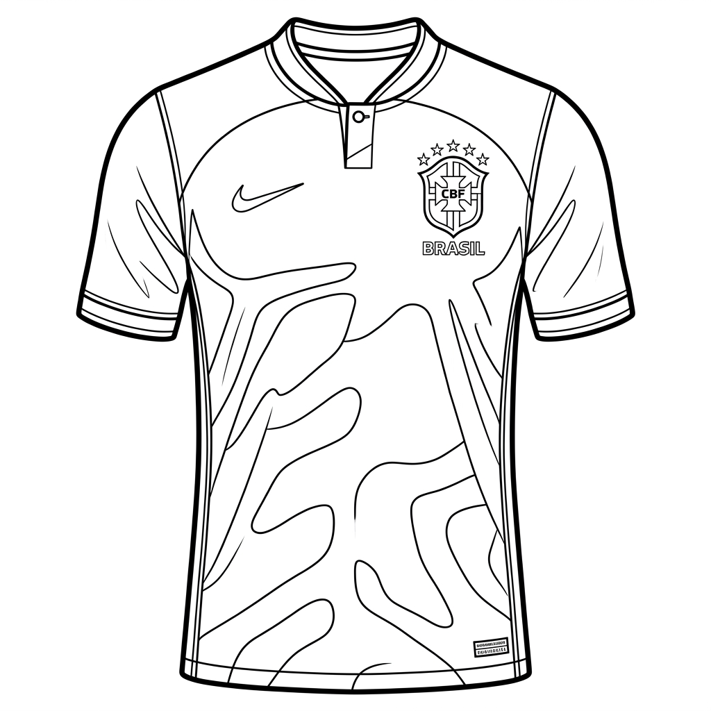 dibujos para colorear grinch Selección de Brasil Mundial 2026