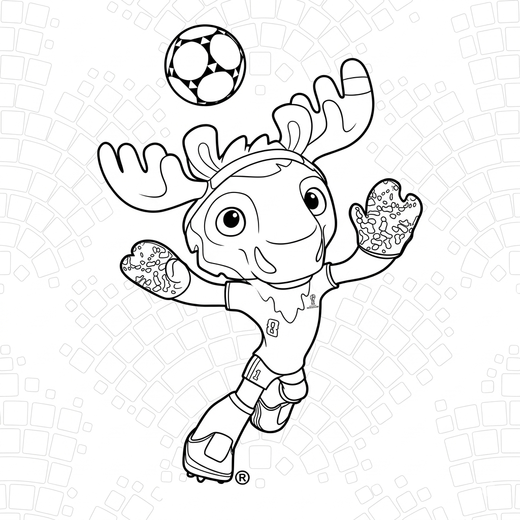Selección de Canadá Mundial 2026 páginas para colorear pdf