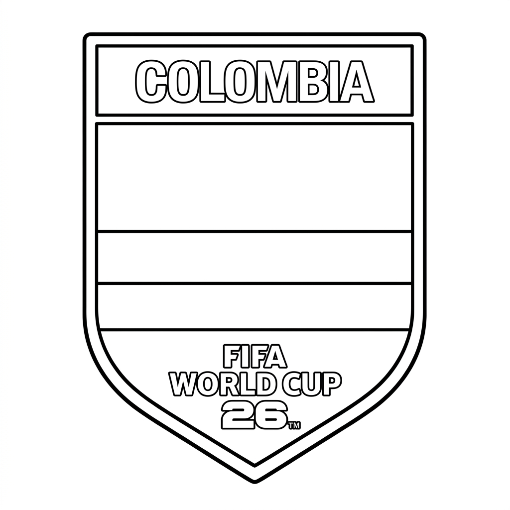 dibujos para colorear grinch Selección de Colombia Mundial 2026