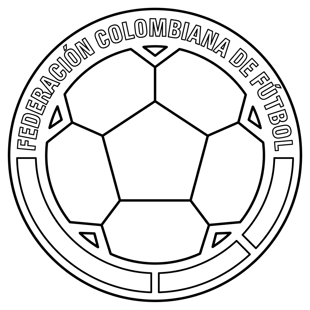 Selección de Colombia Mundial 2026 páginas para colorear