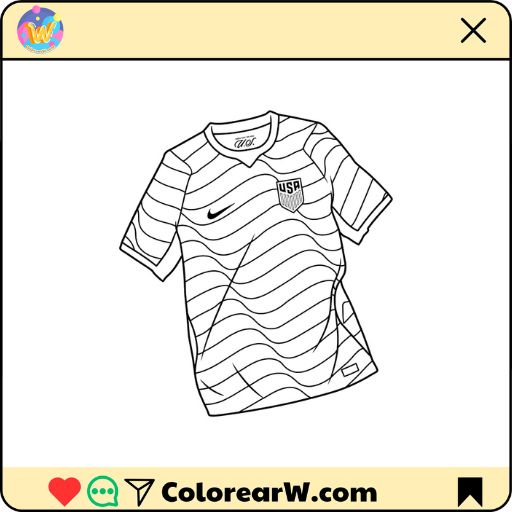 Selección de Estados Unidos Mundial 2026 para Colorear para colorear thumbnail