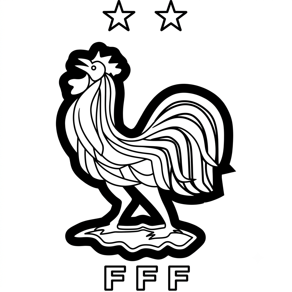 Selección de Francia Mundial 2026 2 páginas para colorear de preescolar Selección de Francia Mundial 2026
