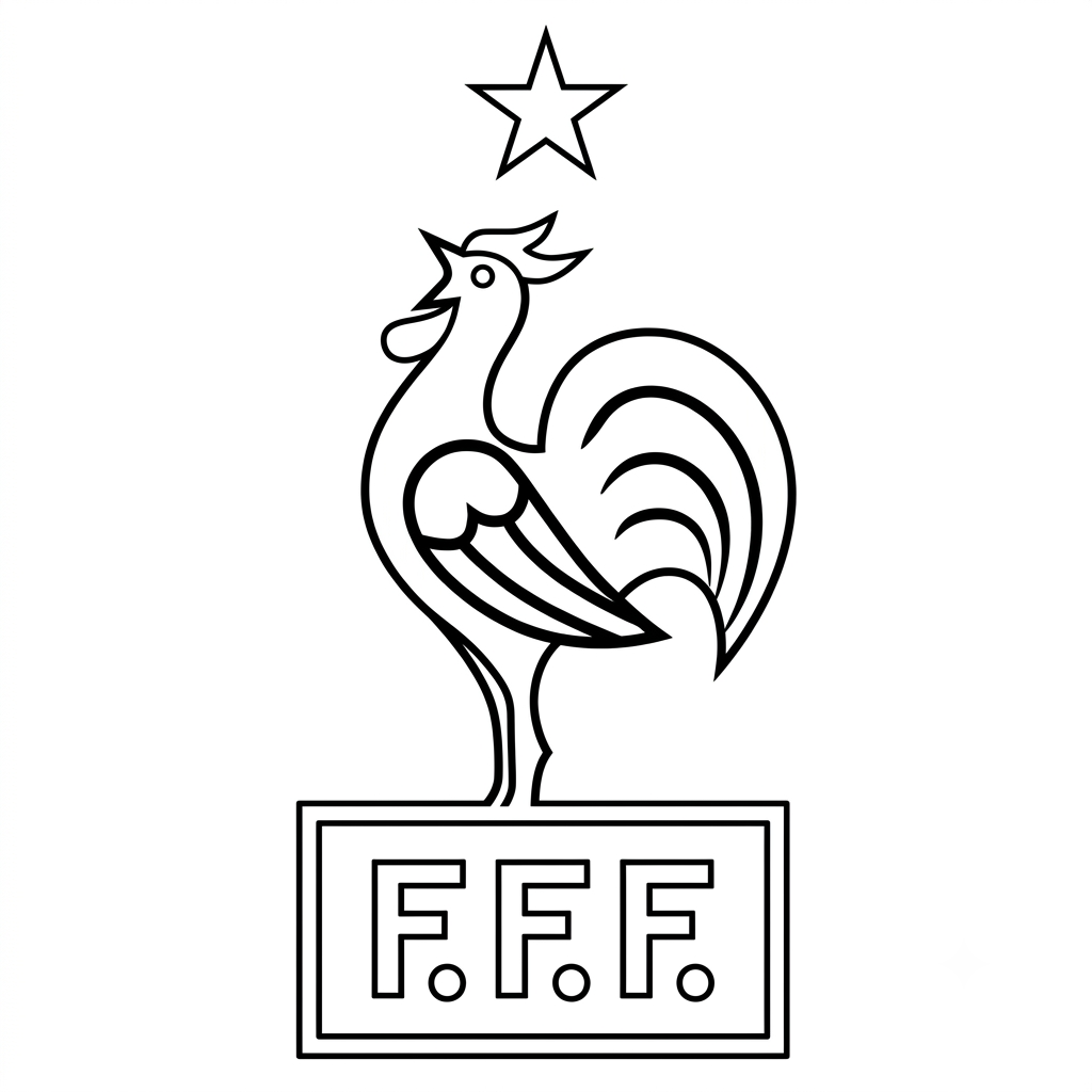Selección de Francia Mundial 2026 5 páginas para colorear Selección de Francia Mundial 2026 gratis
