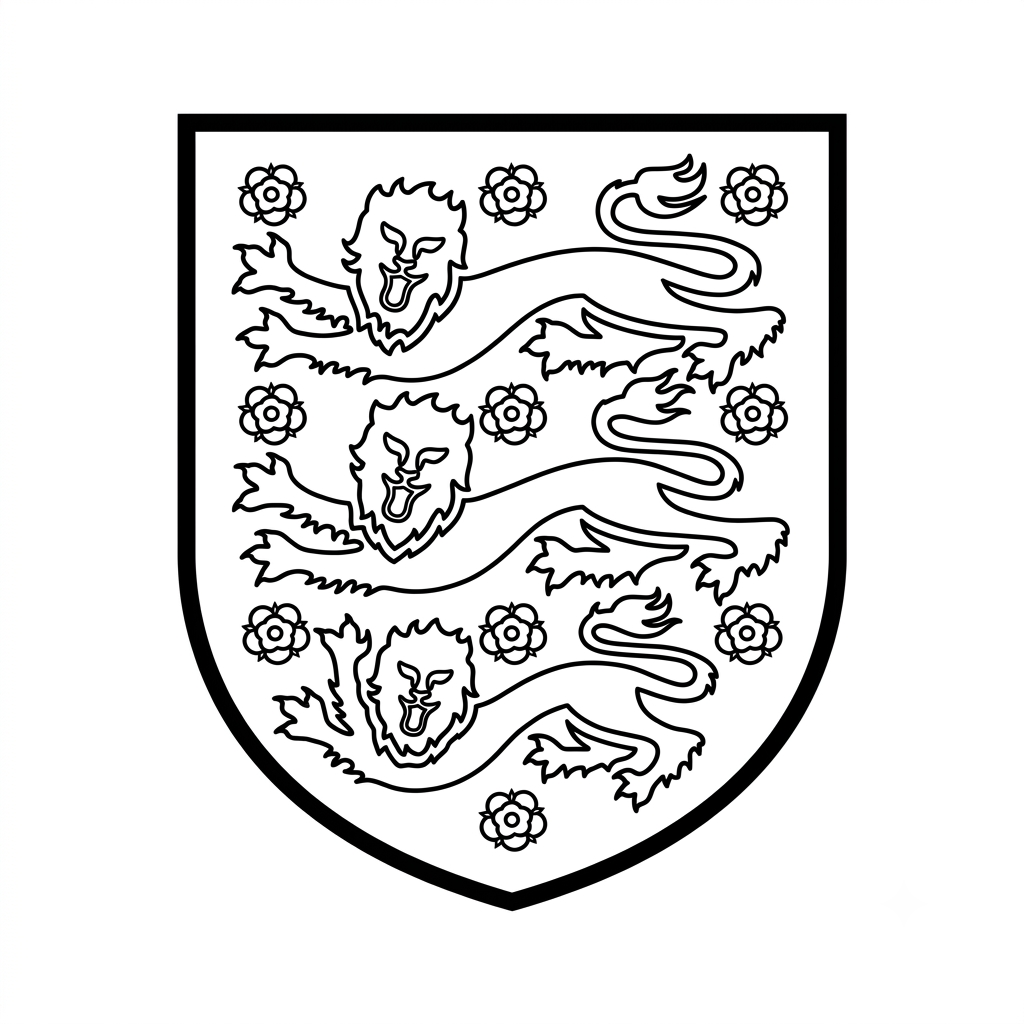 dibujos para colorear grinch Selección de Inglaterra Mundial 2026 2