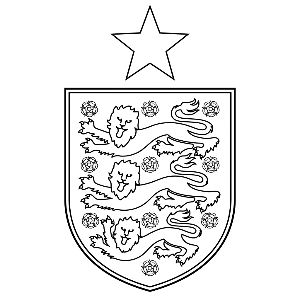 dibujos para colorear grinch Selección de Inglaterra Mundial 2026