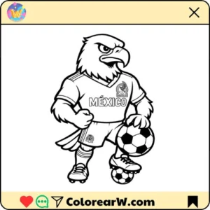 Selección de México Mundial 2026 para colorear thumbnail