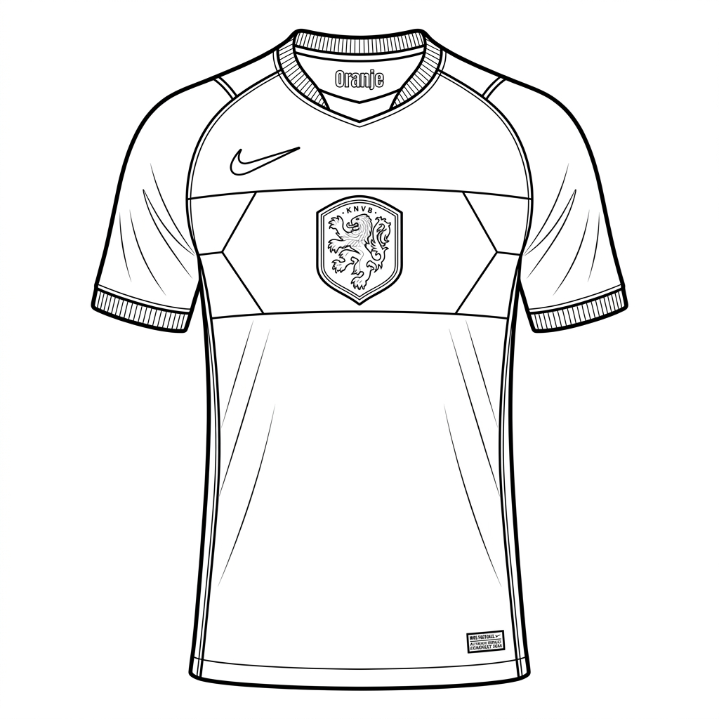 Selección de Países Bajos Mundial 2026 15 páginas para colorear Selección de Países Bajos Mundial 2026 gratis