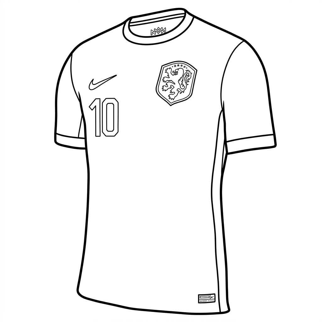 Selección de Países Bajos Mundial 2026 4 páginas para colorear imprimibles Selección de Países Bajos Mundial 2026
