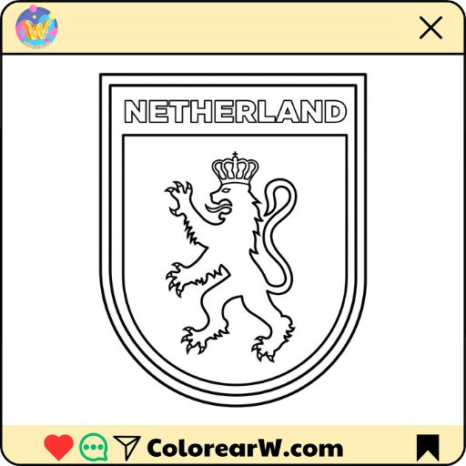 Selección de Países Bajos Mundial 2026 para colorear thumbnail